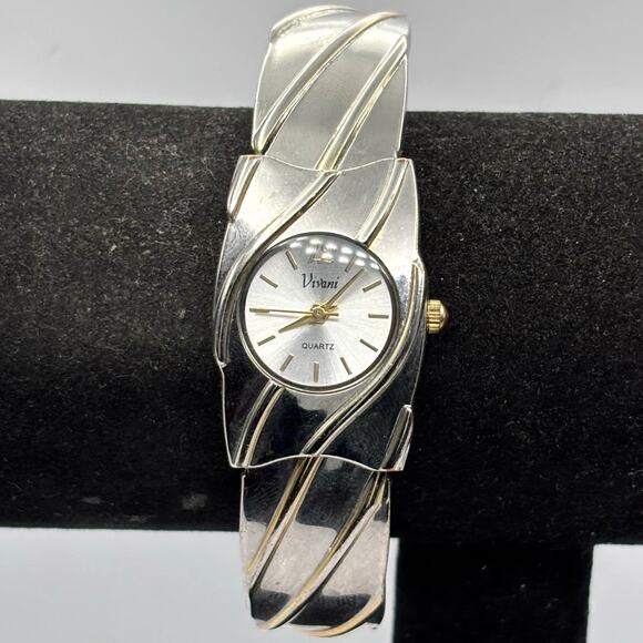 Silver Vivani Cuff Watch - Picture 1 of 4